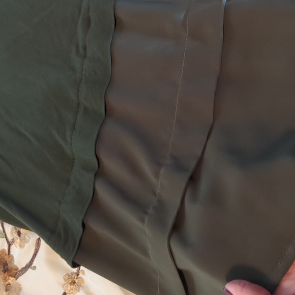 2/$10 Michael Kors sleeveless top in olive green - Picture 3 of 5